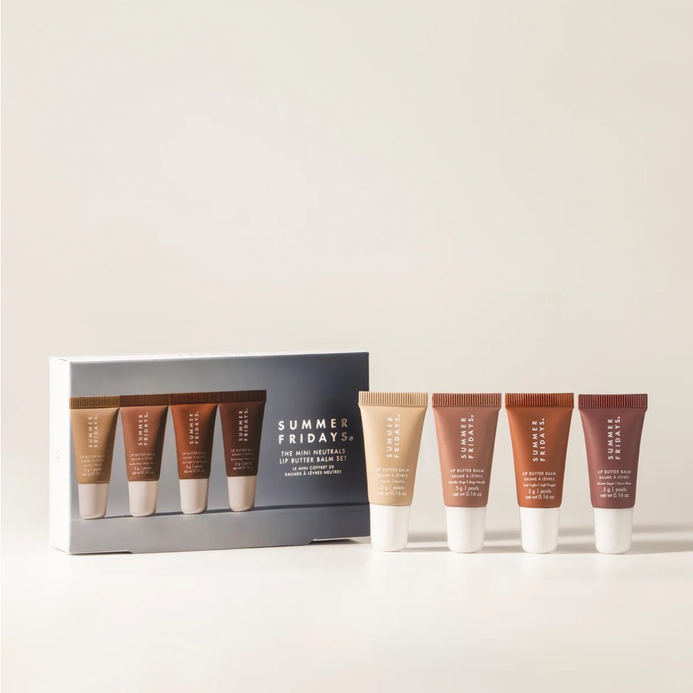 NEW in box Summer Fridays Mini Neutrals Lip Butter Set